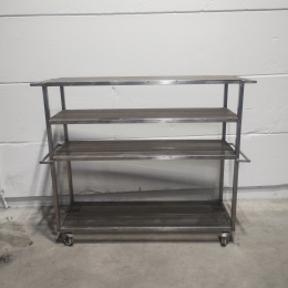 Chariot / rack mobile en inox